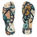 Recherche de motif de chat tongs Amoureux des chats