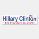 Recherche de hillary clinton voiture autocollants Président