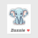 Zoek naar cartoon olifanten stickers Wild