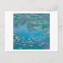 Zoek naar waterlelies briefkaarten Claude monet