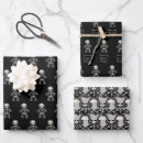 Recherche de squelette papier cadeau Noël gothique