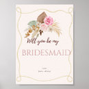 Recherche de proposal posters Bridesmaid
