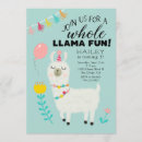 Recherche de llama invitations Mignon