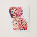 Recherche de hérisson puzzles Floral