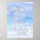 Zoek naar blauwe papaver posters Waterverf