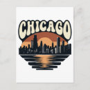 Zoek naar vintage van chicago briefkaarten Silhouet