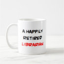 Recherche de bibliothécaire retraité tasses Bibliothèque