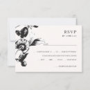 Recherche de design botanique noir invitations Couple