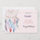 Recherche de dreamcatcher vœux cartes Plumes