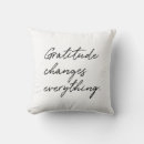 Recherche de gratitude coussins Inspirant