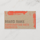 Recherche de style rustique cartes visite Artisanal