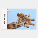 Recherche de girafe drôle autocollants Mignon