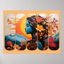 Recherche de femmes élégantes posters Couleurs vives