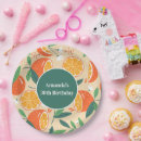Recherche de fruit assiettes en papier Fleurs