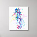 Recherche de hippocampe en art Aquarelle