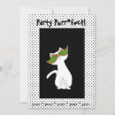 Recherche de chat noir halloween invitations Chaton