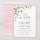 Recherche de rose fille baptême invitations Élégant