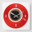 Recherche de temps de café horloges Rouge