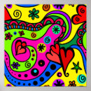 Recherche de conceptions de coeur posters Coloré