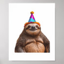 Zoek naar grappige luiaard posters Kawaii