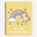 Recherche de mignons de licorne carnets Monogramme