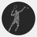 Recherche de raquette de badminton autocollants J'aime le badminton
