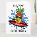 Recherche de ananas anniversaire cartes Cool