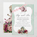 Recherche de alice pays merveille invitations Vintage