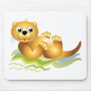 Recherche de loutre tapis souris Dessin animé