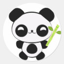 Recherche de panda heureux autocollants Mignon