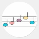 Recherche de note de musique autocollants Musicien