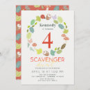 Recherche de chasse au trésor invitations Pour enfants