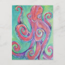 Zoek naar octopus cartoon briefkaarten Roze