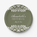 Recherche de olive green paper assiettes Pour elle