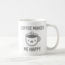 Recherche de le café me rend heureux tasses Humour