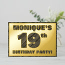 Recherche de 19 ans invitations Élégant