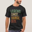 Recherche de légende 1979 tshirts Né