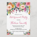 Recherche de floral retirement party invitations Aquarelle