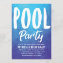 Recherche de piscine invitations Bleu