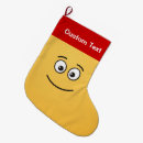Recherche de visage heureux chaussette de noël Sourire
