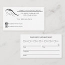 Recherche de rappel cartes visite Minimaliste
