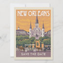 Recherche de la nouvelle orléans vintage invitations Classique