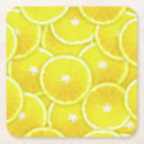 Recherche de tranche citron de dessous de verres Jaune