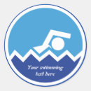 Zoek naar zwemmers stickers Zee