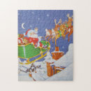 Recherche de père noël vintage puzzles Santa claus