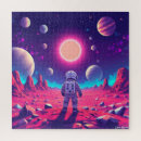 Zoek naar astronauten puzzels Mars