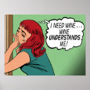 Zoek naar cartoon wijn posters Vintage