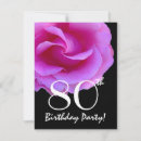 Recherche de son quatre vingtième anniversaire invitations 80e