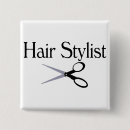 Zoek naar scharen buttons Haarstylist