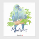 Recherche de perroquet bleu autocollants Aquarelle